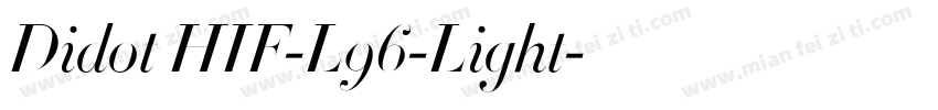 Didot HIF-L96-Light字体转换